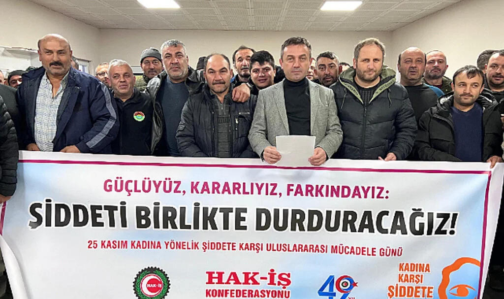 HAK-İŞ Samsun İl Başkanı Ziya Uzun: Şiddetin her türlüsüne karşıyız
