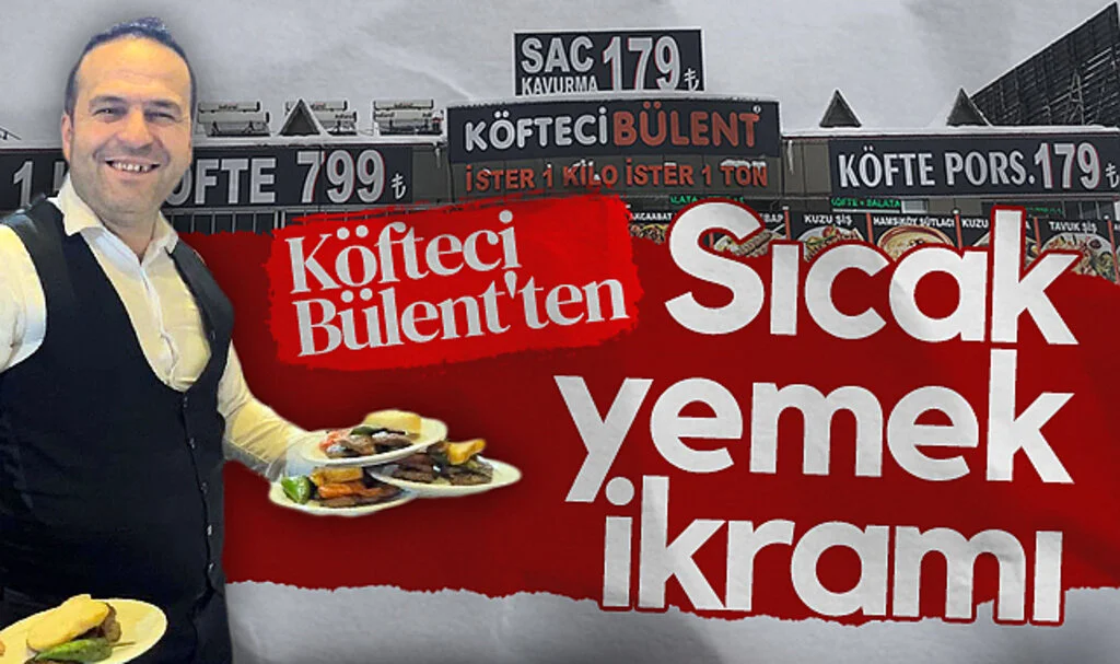 Havza ve Merzifon'da Bulunan Köfteci Bülent'ten Sıcak Yemek İkramı