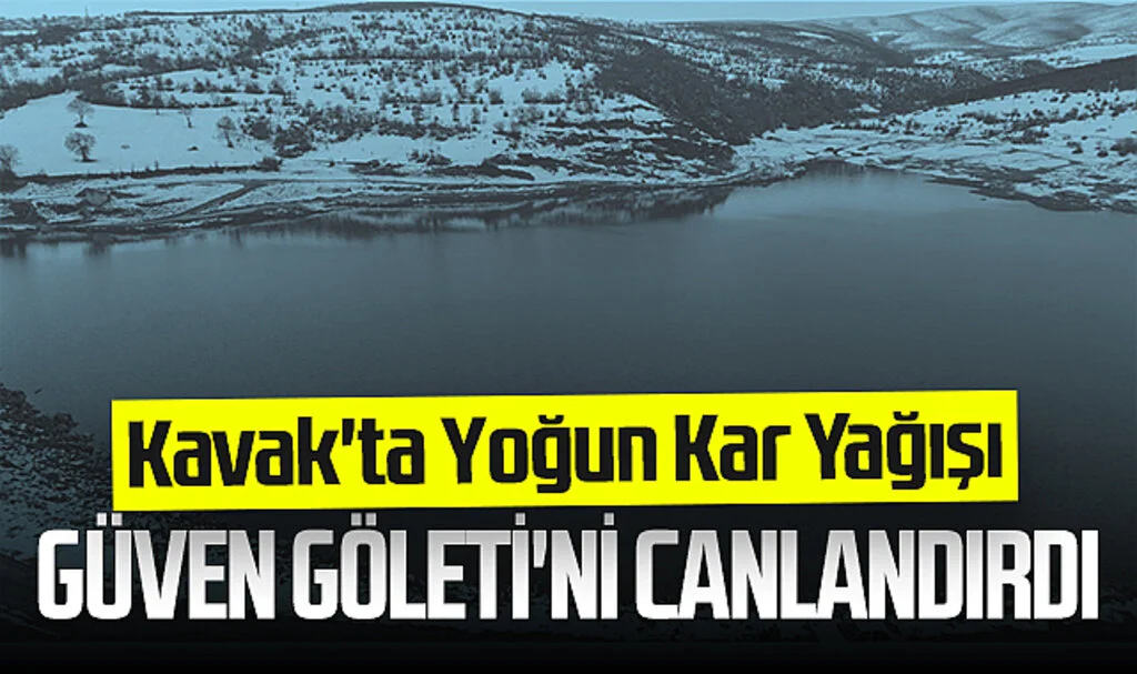 Kavak'ta Yoğun Kar Yağışı Güven Göleti'ni Canlandırdı