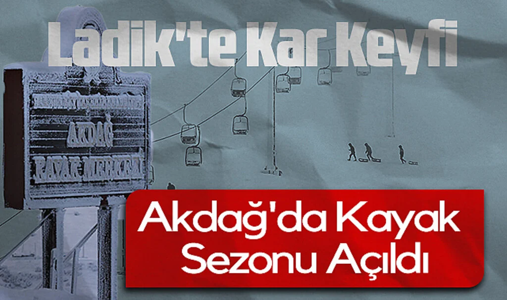 Ladik'te Kar Keyfi: Akdağ'da Kayak Sezonu Açıldı