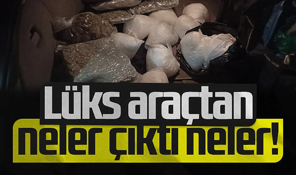 Lüks araçtan neler çıktı neler!
