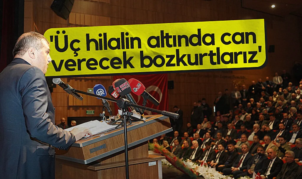 MHP Samsun İl Başkanı Burhan Mucur: Üç hilalin altında can  verecek bozkurtlarız