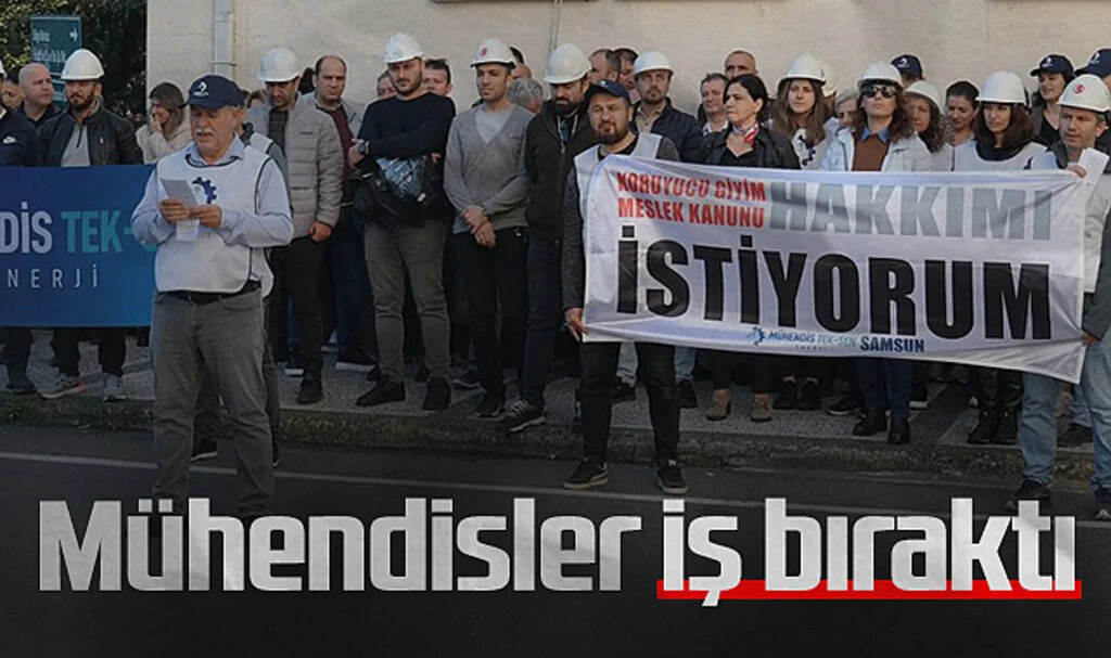 Mühendis TEK-SEN Enerji Sendikası Üyeleri İş Bıraktı
