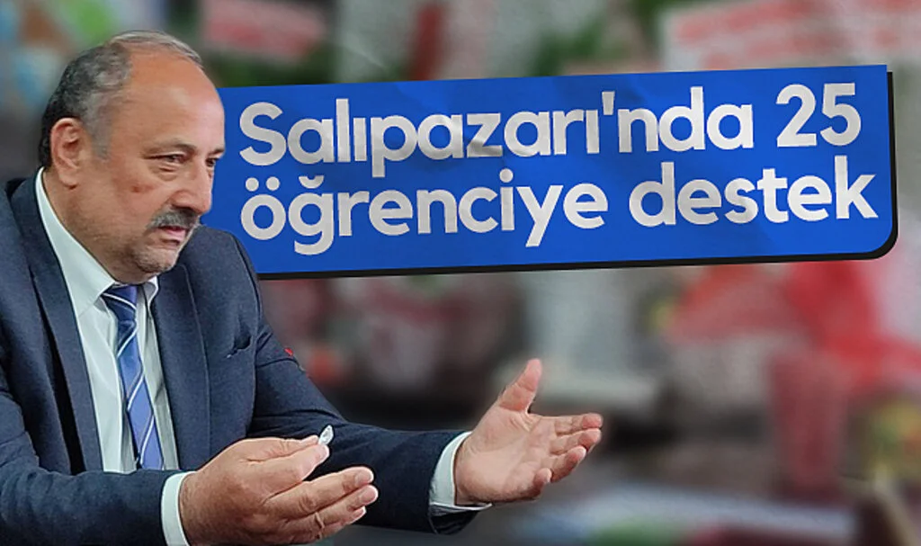 Salıpazarı'nda 25 öğrenciye destek