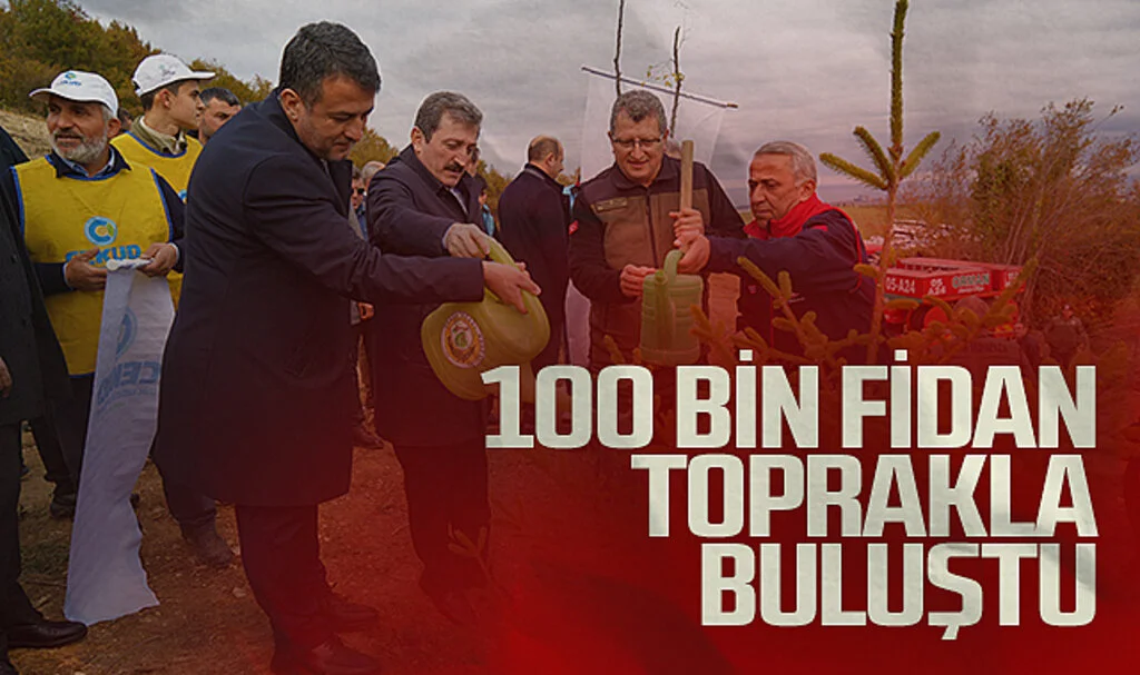 Samsun'da 100 Bin Fidan Milli Ağaçlandırma Günü'nde Toprakla Buluştu