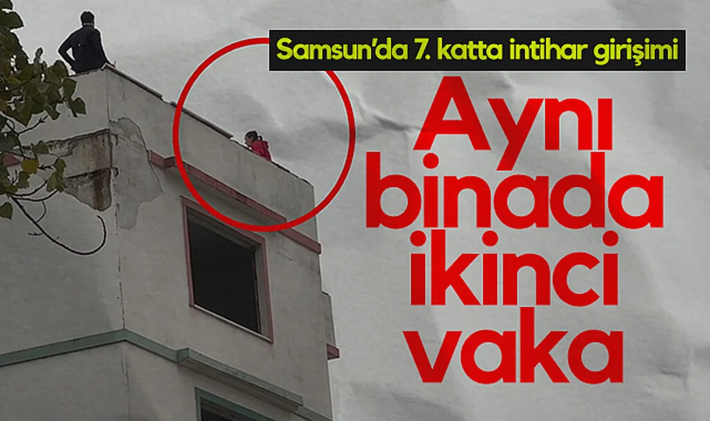 Samsun'da 7. Katta İntihar Girişimi: Aynı Binada İkinci Vaka
