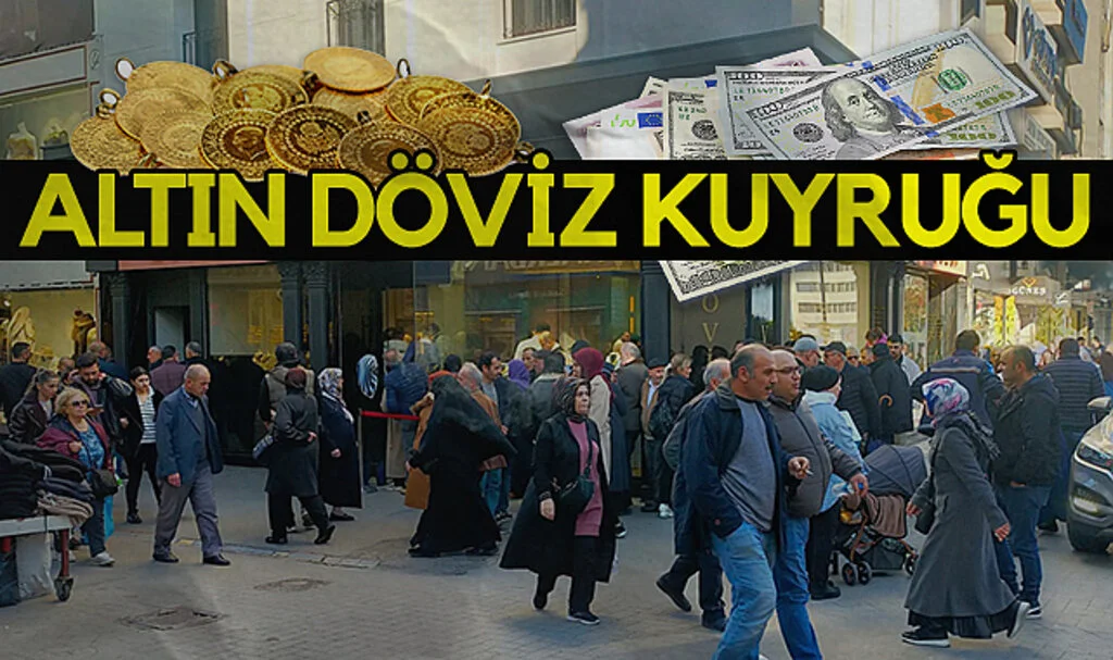 Samsun'da altın döviz kuyruğu
