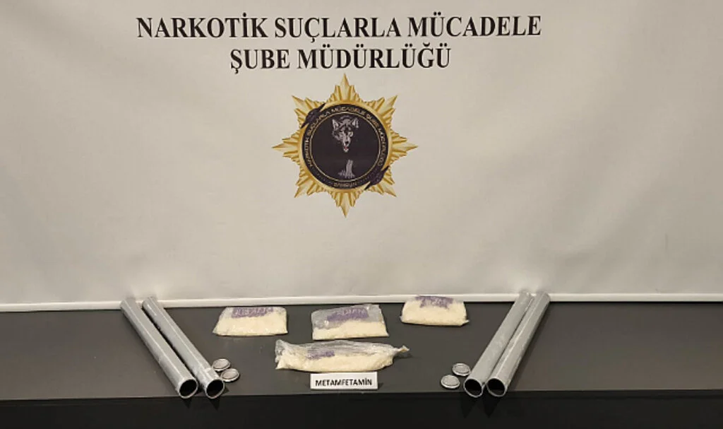 Samsun'da alüminyum borulara gizlenmiş uyuşturucu bulundu