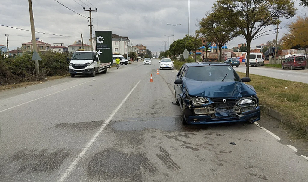 Samsun’da Çarşamba’da Trafik Kazası: 1 Yaralı