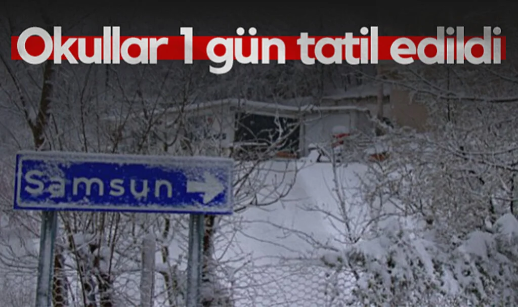 Samsun’da Eğitime Kar Engeli! Okullar 1 Gün Tatil Edildi...