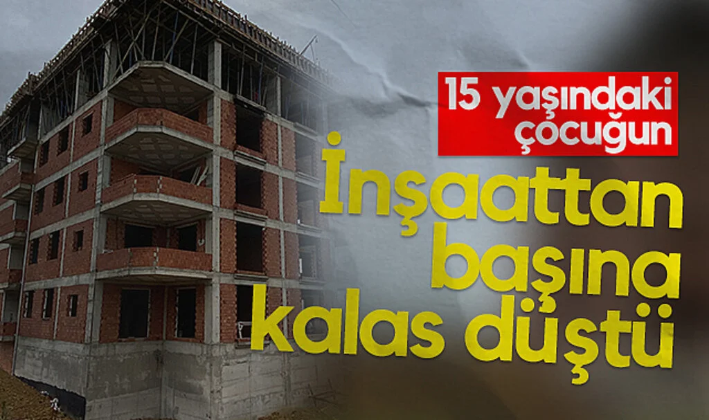 Samsun'da İnşaattan başına kalas düşen çocuk, ağır yaralandı