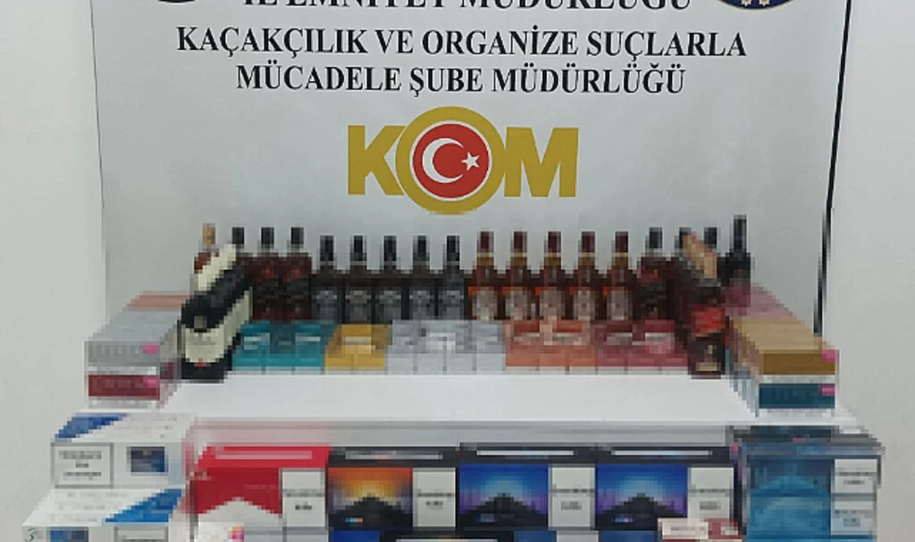 Samsun’da Kaçak İçki ve Sigara Operasyonu