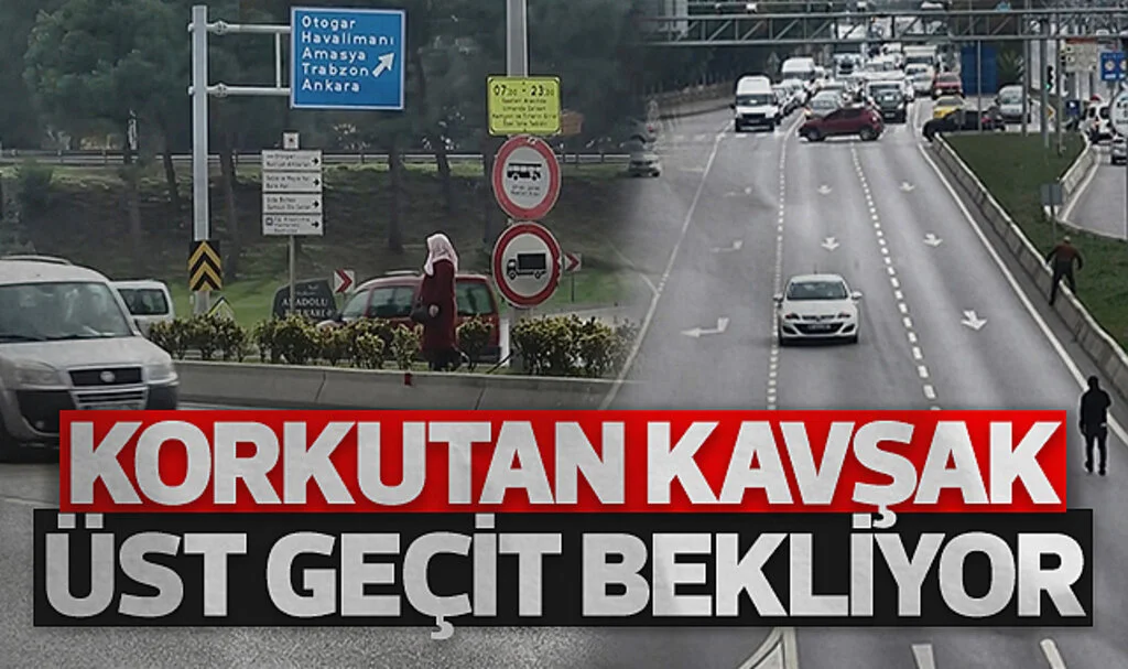 Samsun'da Korkutan Kavşak Üst Geçit Bekliyor
