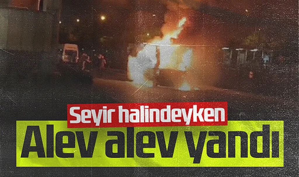 Samsun'da Seyir Halindeki Kamyonet Alevlere Teslim Oldu