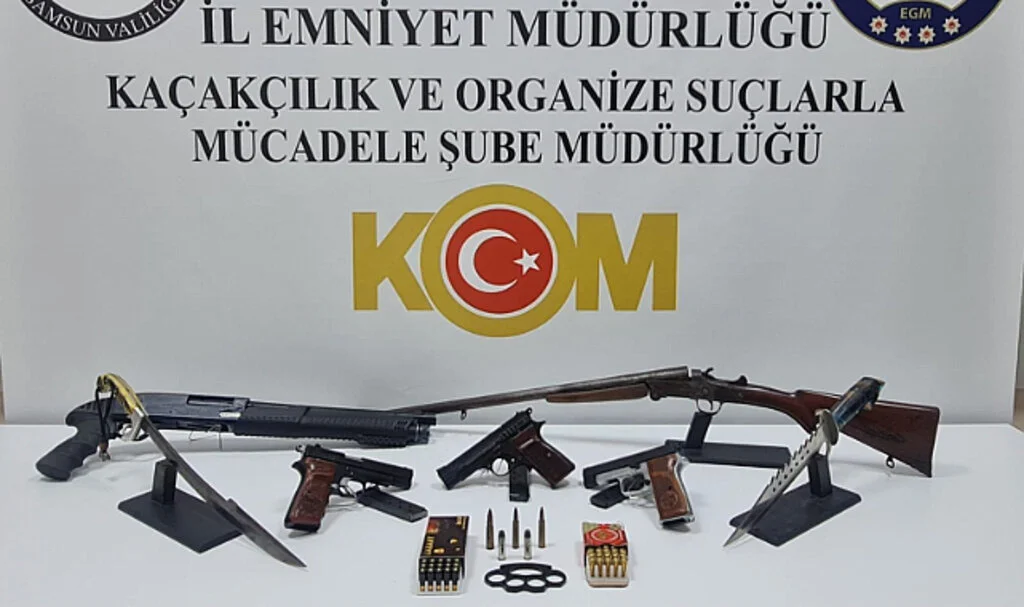 Samsun’da Silah Kaçakçılığı Operasyonu: 1 Gözaltı