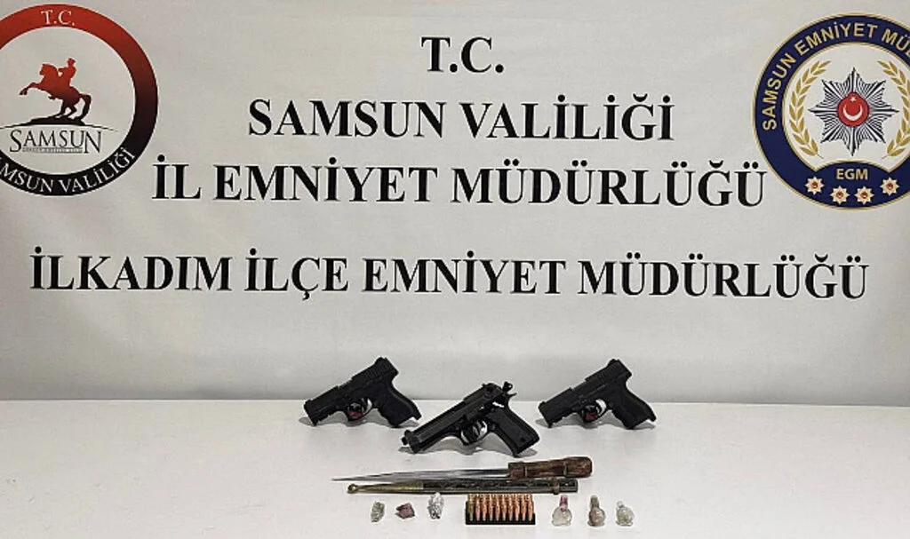 Samsun'da silah ve uyuşturucu operasyonunda 1 zanlı yakalandı