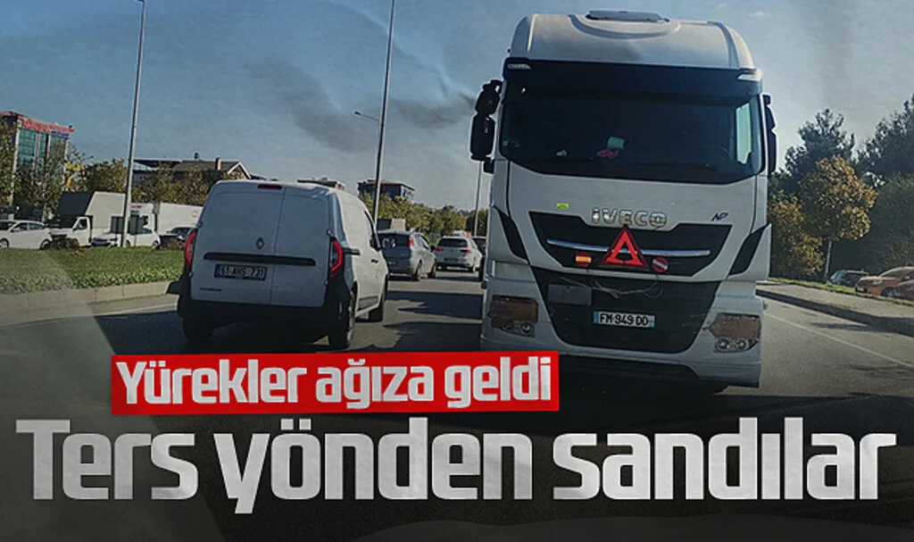 Samsun’da TIR’ların Ters Yönde Gittiği Sanıldı, Tedirginlik Yaşandı