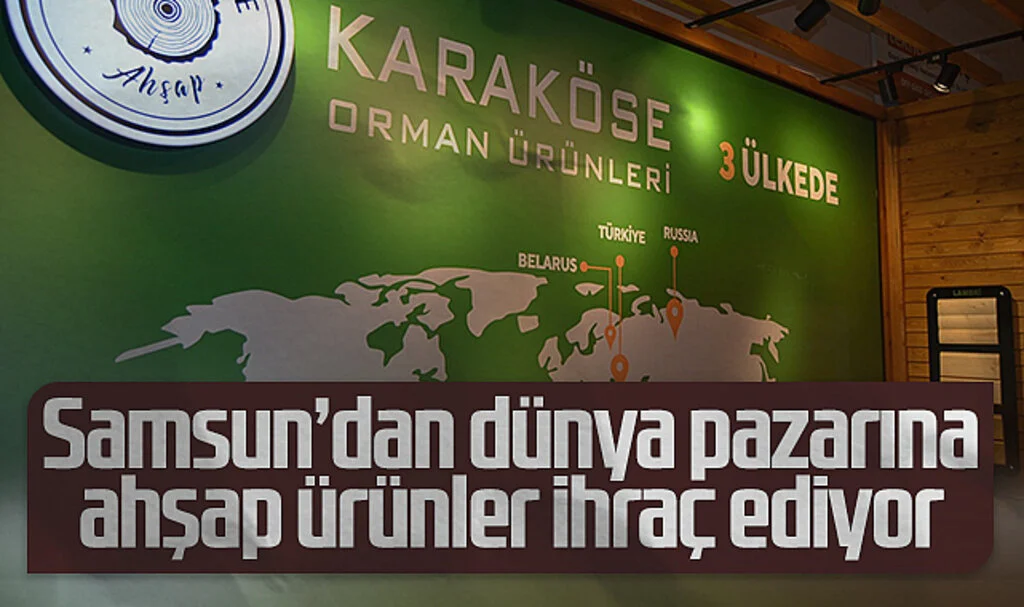 Samsun'dan dünya pazarına ahşap ürünler ihraç ediyor