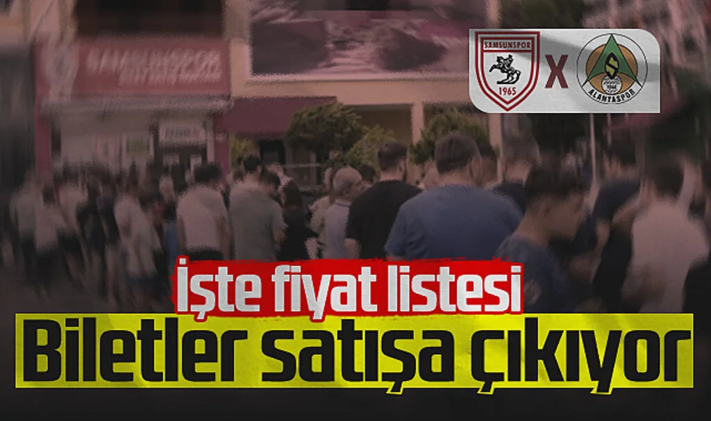 Samsunspor-Alanyaspor Maç Biletleri Satışa Çıkıyor! İşte Fiyat Listesi...