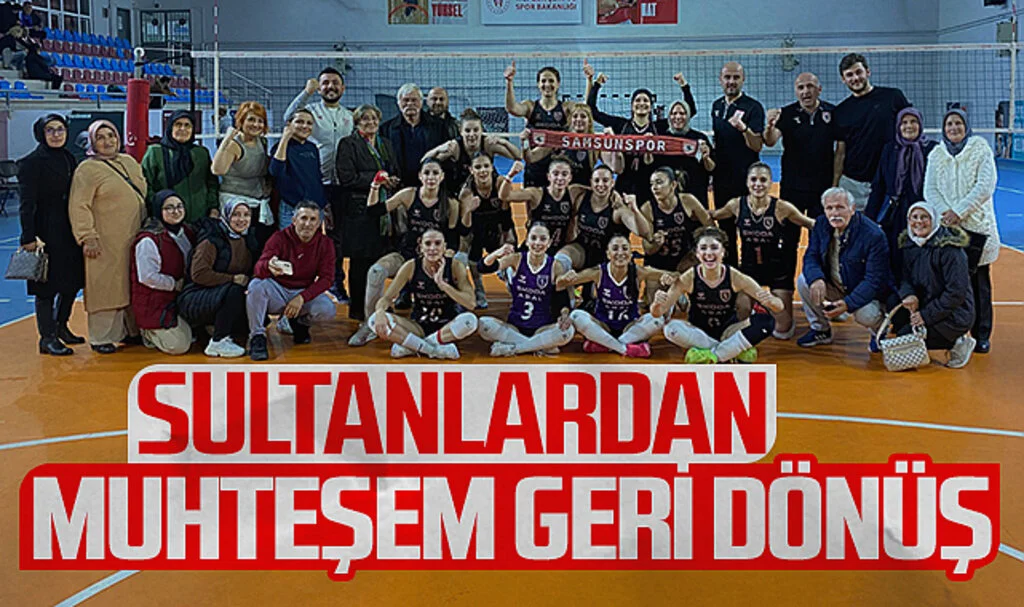 Samsunspor Voleybol'dan Muhteşem Geri Dönüş