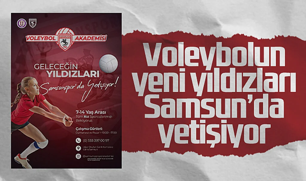 Samsunspor Voleybol ve Uğur Okulları’ndan Genç Yetenek Avı