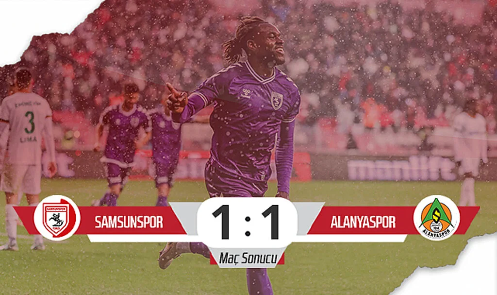 Son Dakika! Samsunspor: 1 - Alanyaspor: 1 (Maç Özeti)
