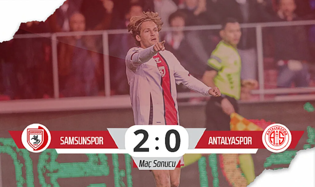Son Dakika! Samsunspor: 2 - Antalyaspor: 0 (Maç Özeti)