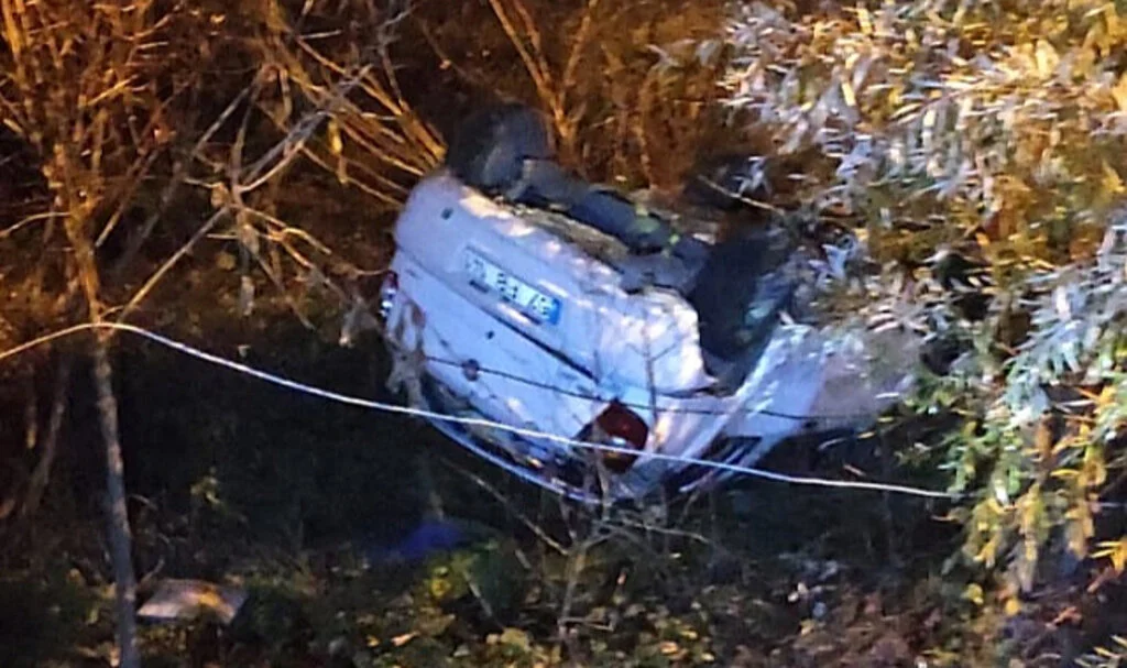 Alaçam’da Otomobil Takla Attı: Sürücü Yaralandı