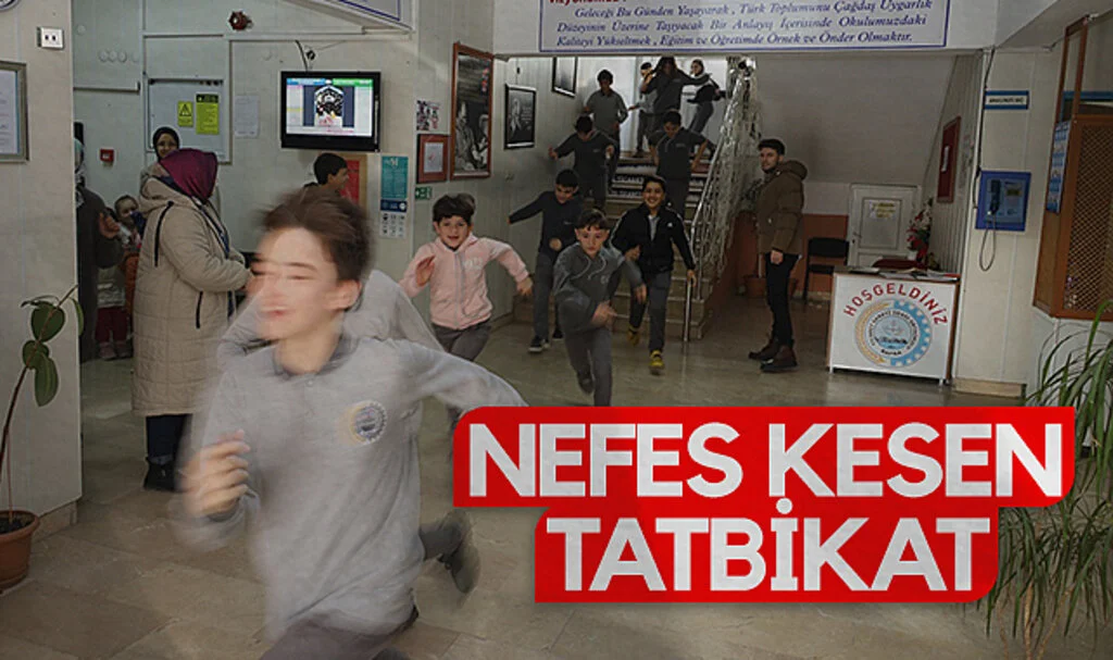 Bafra’da Yangın Tatbikatı: Öğrenciler Afetlere Hazır