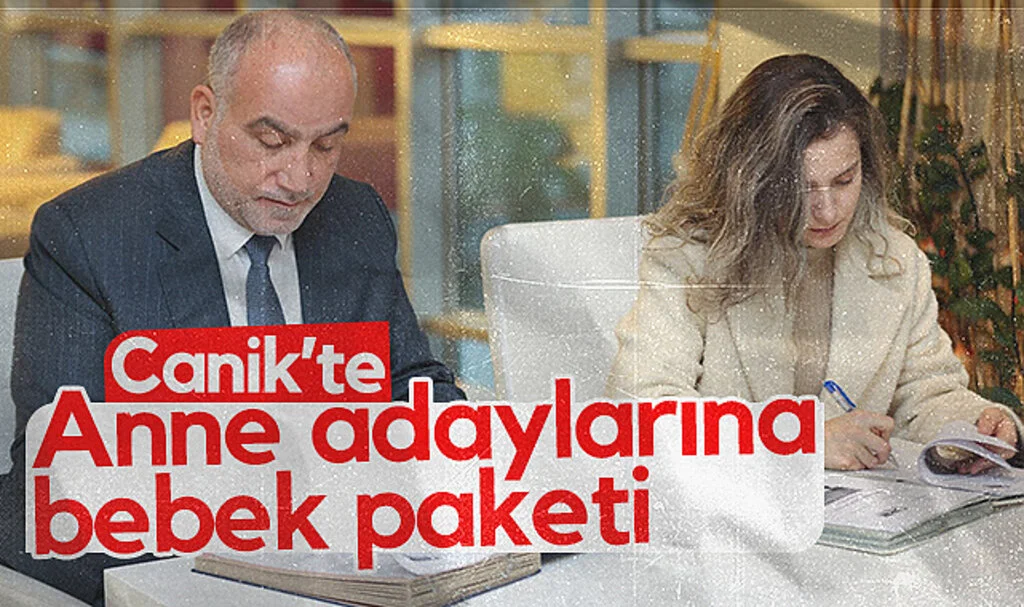 Canik'te Anne adaylarına bebek paketi