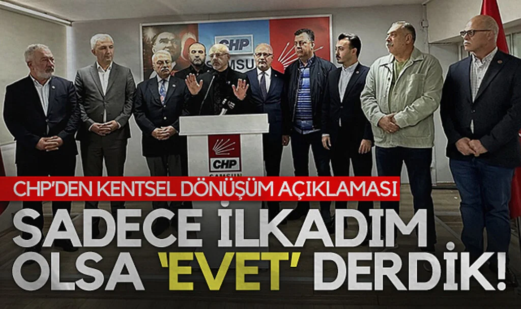 CHP Samsun İl Başkanı Mehmet Özdağ: Sadece İlkadım olsa 'evet' derdik!