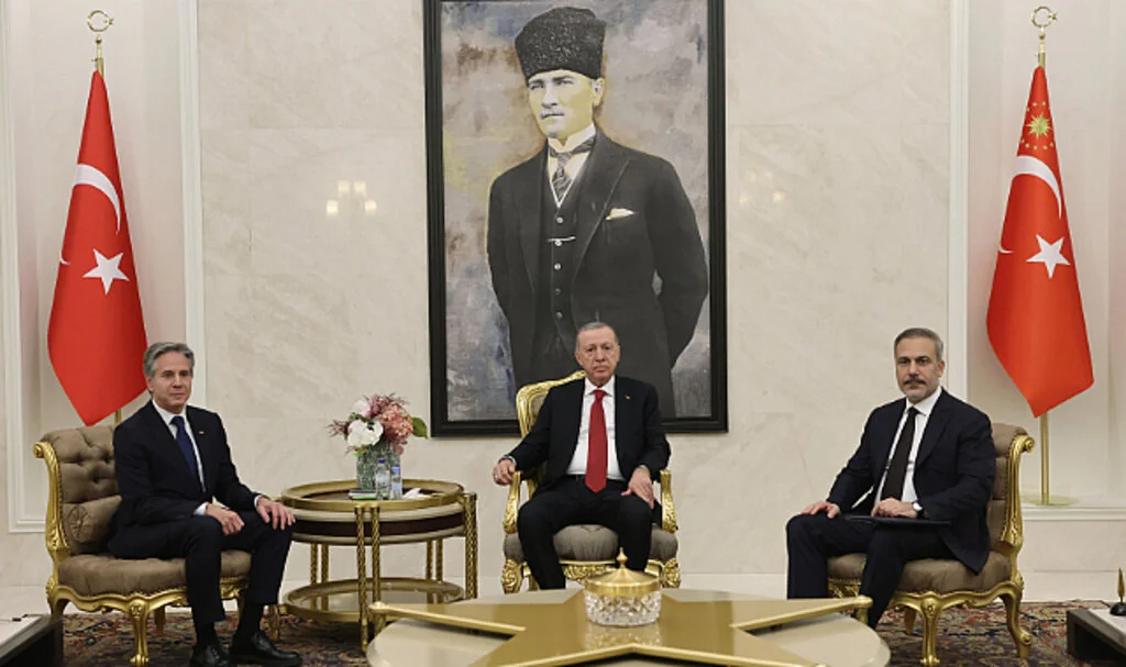 Cumhurbaşkanı Erdoğan, ABD Dışişleri Bakanı Blinken’i Kabul Etti