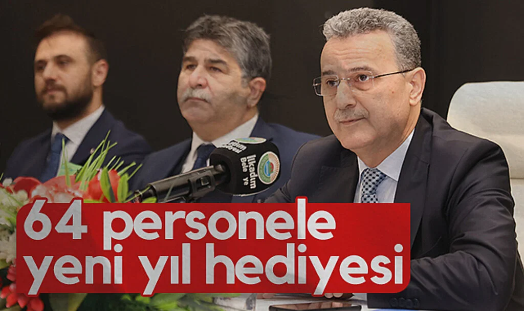 İlkadım'da 64 personele yeni yıl hediyesi