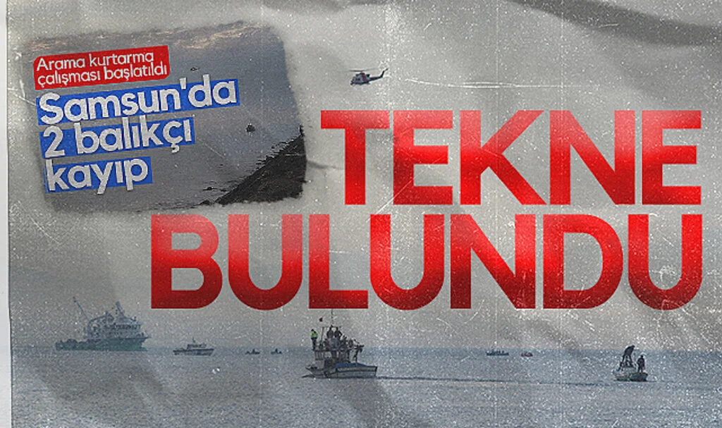 Kayıp balıkçıların teknesi açıkta 8 metre derinlikte bulundu