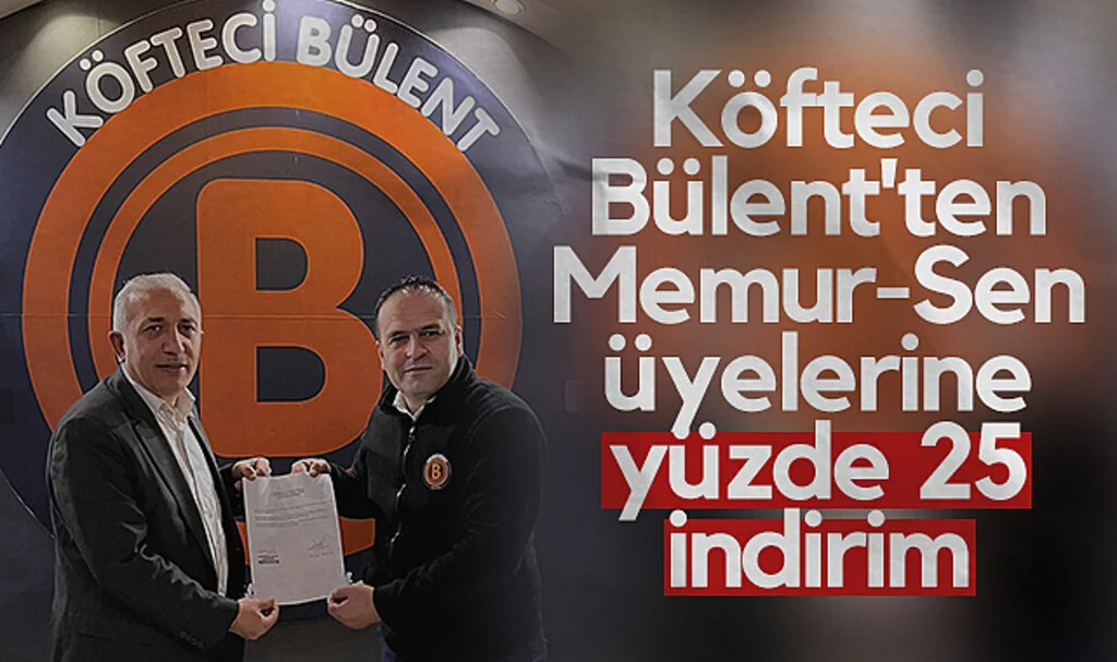 Köfteci Bülent'ten Memur-Sen üyelerine yüzde 25 indirim