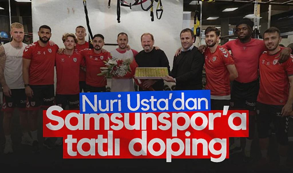 Nuri Usta'dan Samsunspor'a baklavalı doping