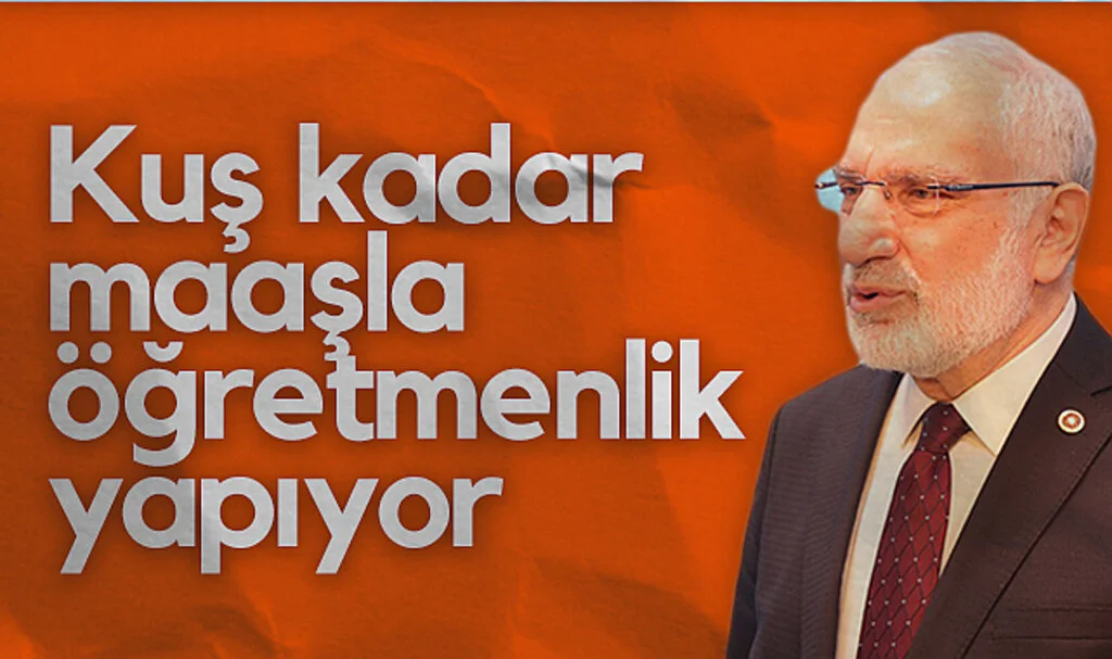 Saadet Partisi Samsun Milletvekili Mehmet Karaman: Kuş kadar maaşla öğretmenlik yapıyor