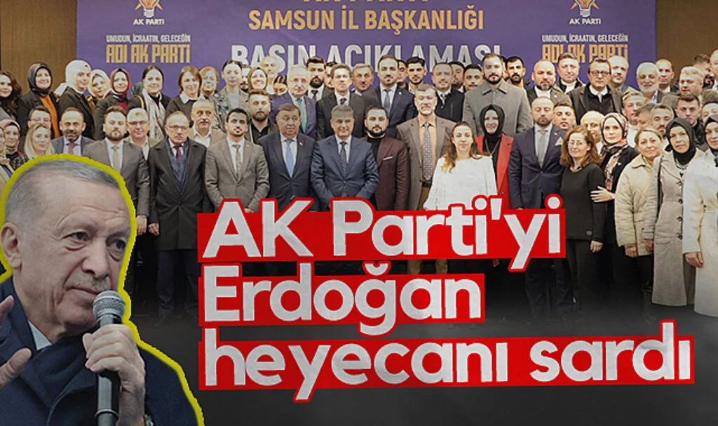 Samsun AK Parti'yi Cumhurbaşkanı Erdoğan heyecanı sardı
