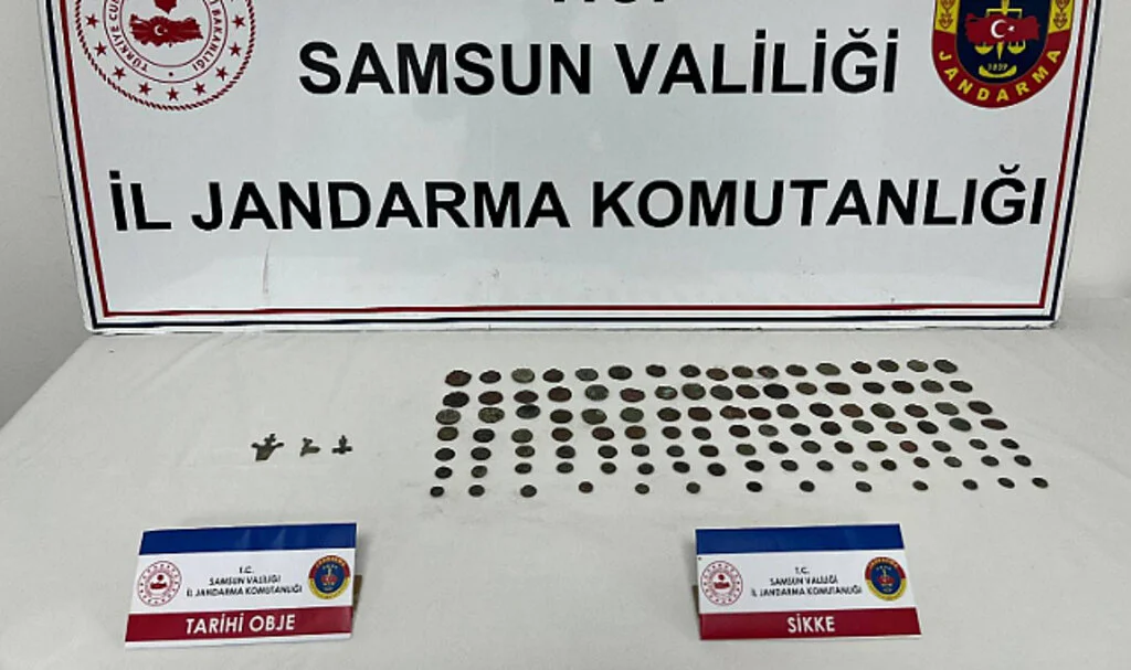 Samsun'da 113 sikke ele geçirildi