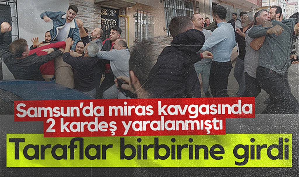 Samsun'da 2 kardeşin yaralandığı silahlı saldırının ardından taraflar birbirine girdi