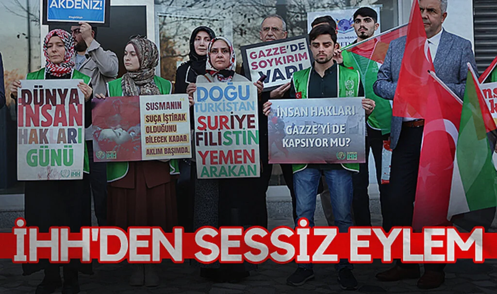 Samsun'da İHH'den sessiz eylem