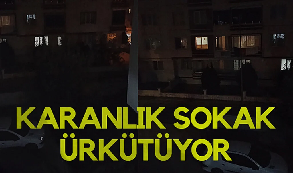Samsun'da Karanlık sokak vatandaşı ürkütüyor