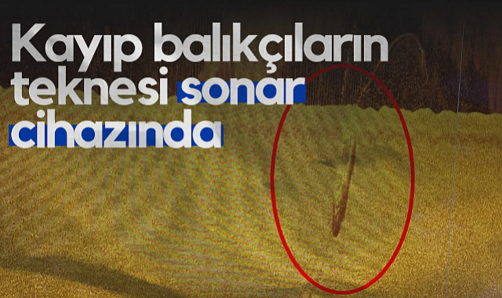 Samsun'da Kayıp Balıkçıların Teknesi Sonar Cihazında