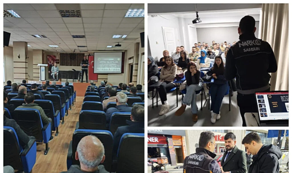 Samsun'da Narkotik Farkındalık Eğitimleri Hız Kesmiyor