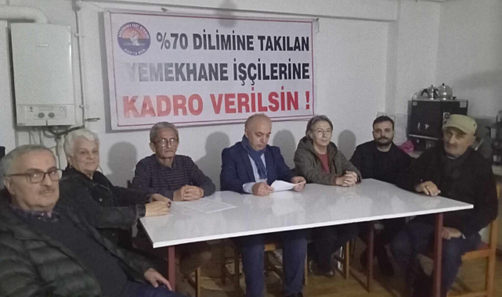 Samsun'da yemekhane işçileri 'kadro' bekliyor