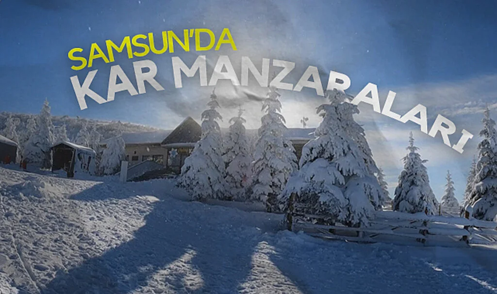 Samsun'dan kar manzaraları