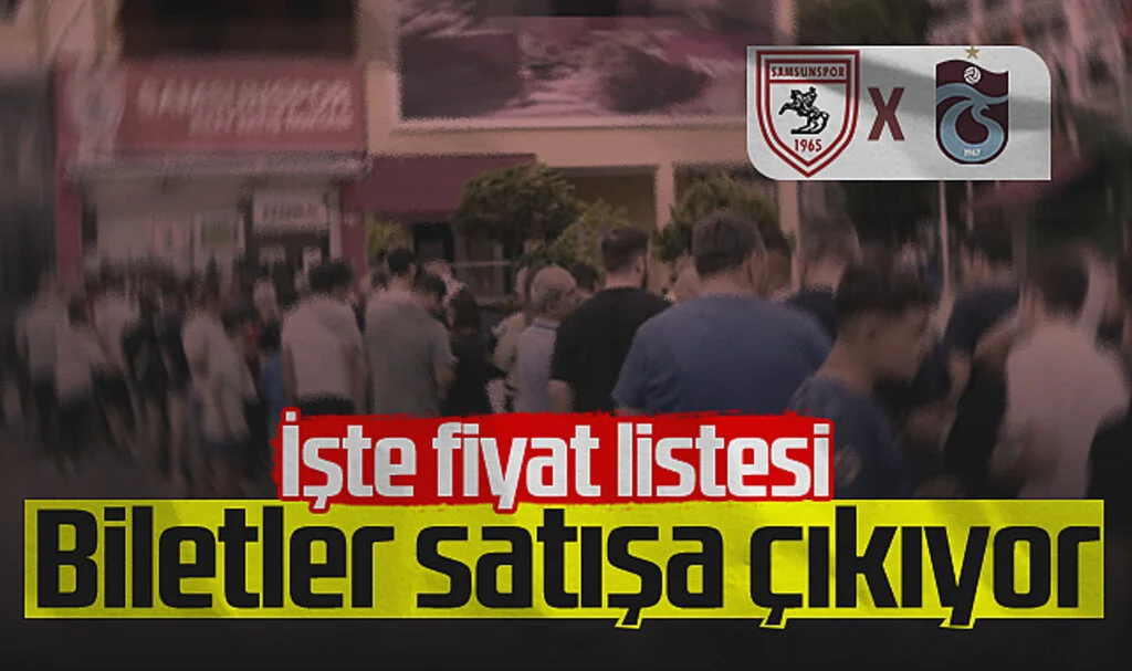 Samsunspor-Trabzonspor Maç Biletleri Satışa Çıkıyor! İşte Fiyat Listesi...