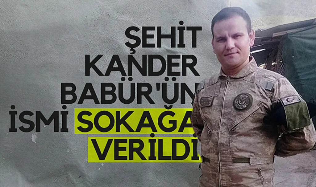 Terme'de şehit Kander Babür'ün ismi sokağa verildi