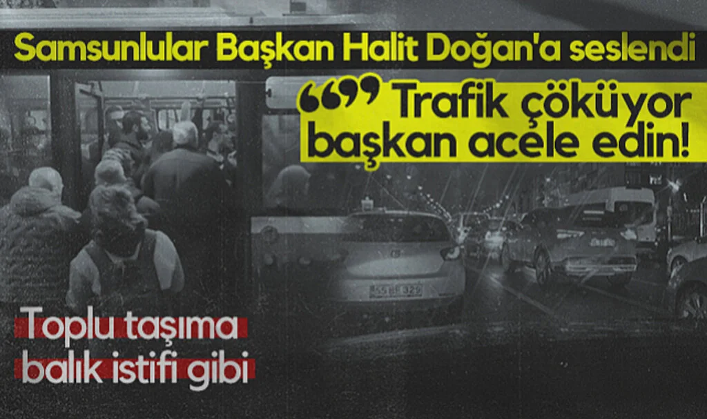 Trafik Kilitlendi İsyan Büyüdü! Samsunlular Başkan Halit Doğan'a Seslendi: Trafik Çöküyor Başkan Acele Edin