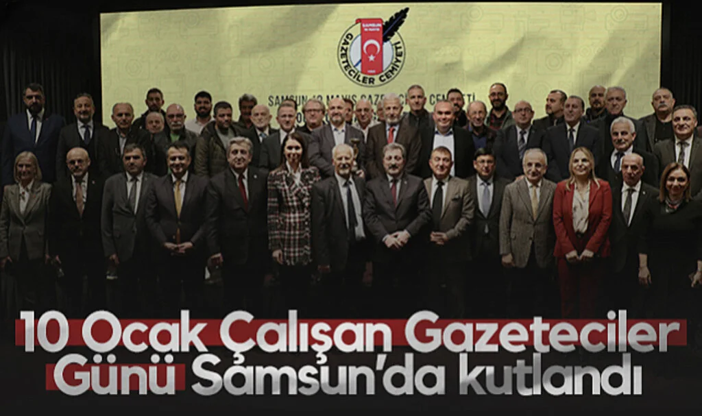10 Ocak Çalışan Gazeteciler Günü Samsun'da Kutlandı